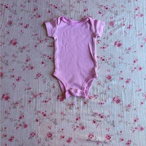 Carter's Light Pink Striped Bodysuit